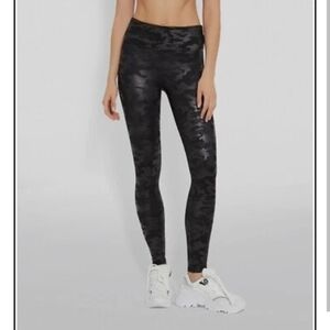 SPANX Black Camouflage Jeggings